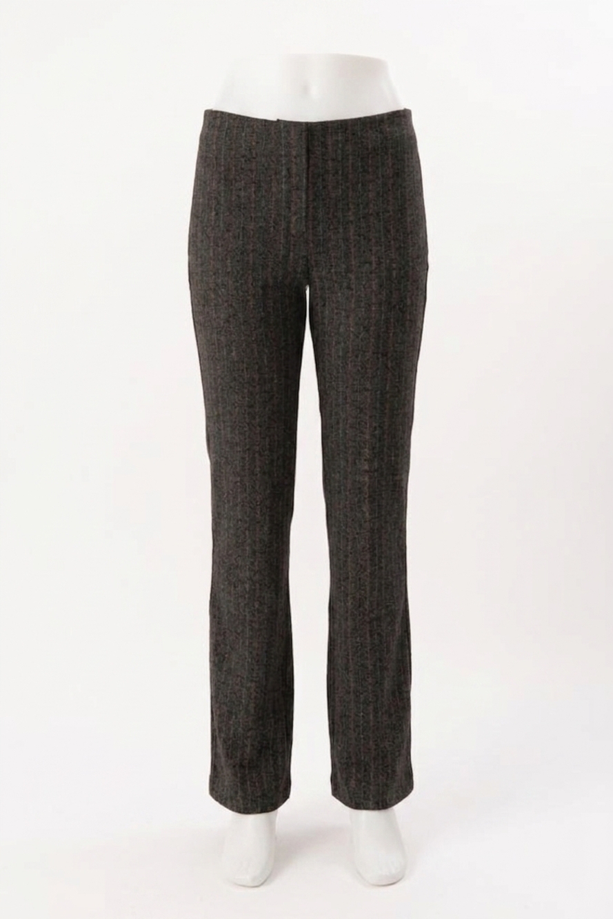 NEW ELLIOTT LAUREN hotline pull on knit striped pants in charcoal multi